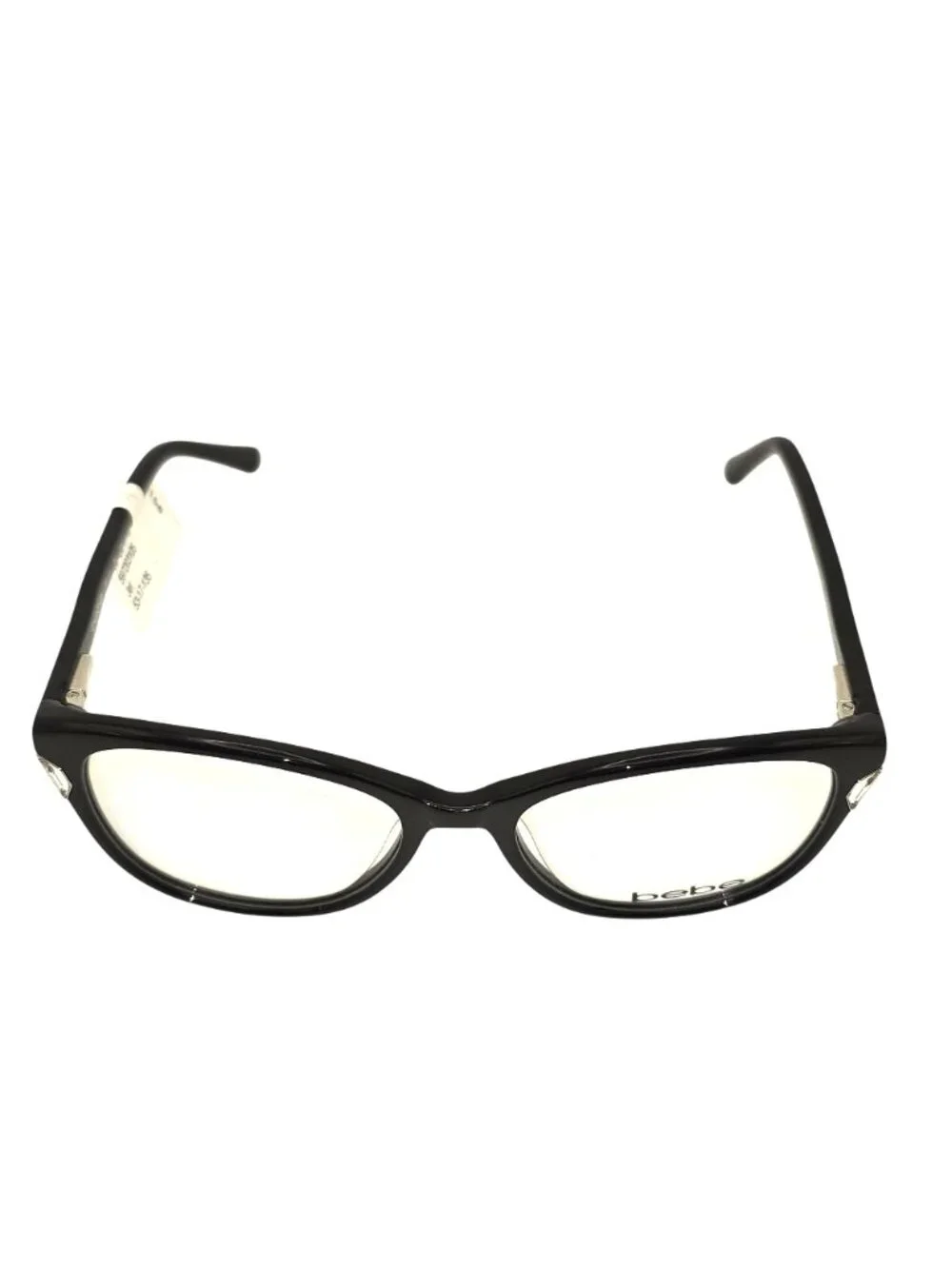 Bebe Womens Black Cat-Eye Eyeglass Frames BB4178 Jet 53-17-135